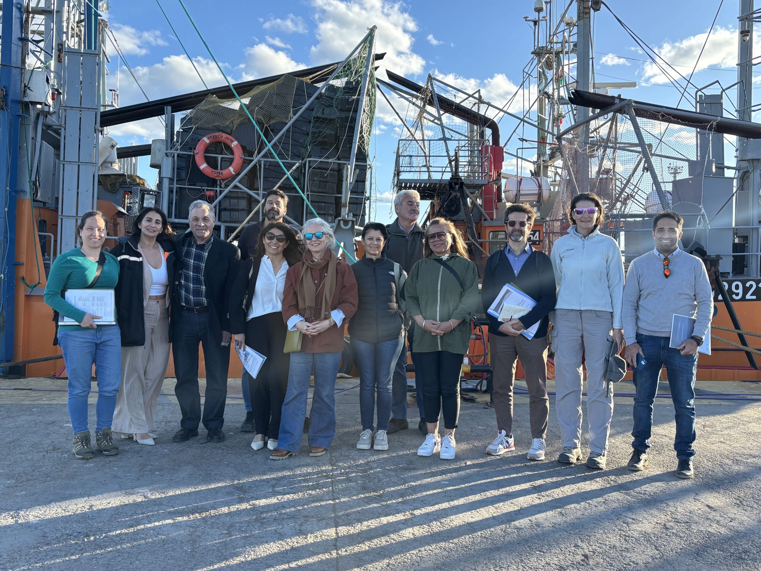 Visita al Puerto de Rawson y a las instalaciones de recuperación BPOP